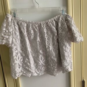 Off the Shoulder Lace Top
